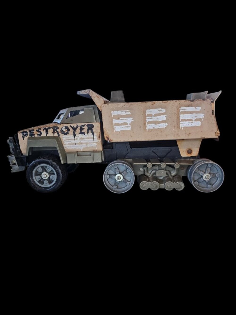 Vintage 1986 Tonka Steel Monsters Destroyer Half Track Dump Truck 2602 As Is